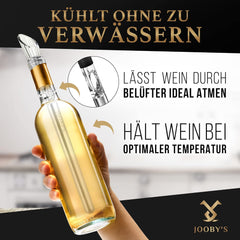 JOOBY’S paličica za hlajenje vina z izlivnikom - komplet 3-delni