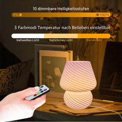 HONPHIER namizna LED svetilka iz stekla z daljinskim upravljanjem