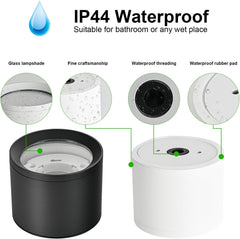 KYOTECH LED stropni nadgradni reflektorji IP44, 6 W, 3000 K - 4 kosi