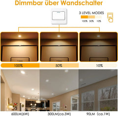 6x MYCUL 85mm vgradni LED reflektor - 3000 K