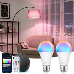 2x AIGOSTAR pametna LED žarnica RGB z daljincem