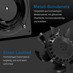 HONGUAN izpušni ventilator 150mm s regulatorjem hitrosti