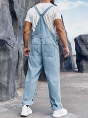 RUNCATI L moški jeans kombinezon z naramnicami