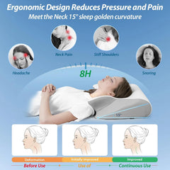 HOMCA vzglavnik za vrat iz spominske pene s hladilno prevleko