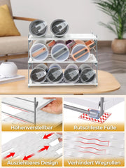 MEPURE raztegljiv 3-nivojski organizator za steklenice