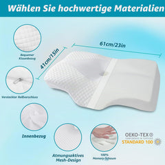 HOMCA Ortopedski vzglavnik iz spominske pene nastavljiv 61x41cm