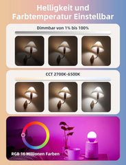4x AIGOSTAR E14 Bluetooth pametna LED žarnica