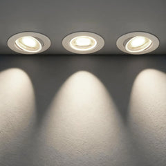 3x AIGOSTAR 85 mm LED vgradna svetilka - 4000 K