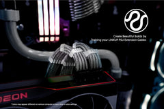 LINKUP 30 cm PSU Razširitveni Kabel - Komplet z vodili