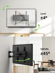USX-MOUNT Stenski nosilec za TV 32–70” – nagibni in vrtljivi nosilec z dvojno roko