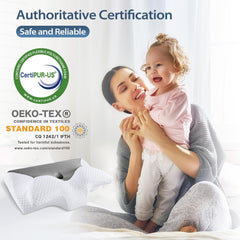 Ortopedski vzglavnik iz spominske pene – za podporo vratu in hrbtenice