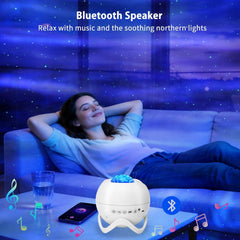 MHAZDZE Galaxy projektor z Bluetooth zvočnikom in nočno lučko