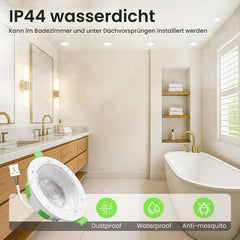10x ALUSSO LED vgradna svetilka 3CCT IP44