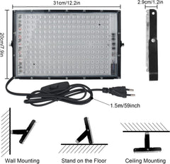 2x CREATESTAR 150 W LED UV reflektor IP65 395–400 nm