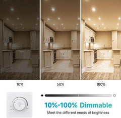 6x UGVMN 88 mm LED zatemnilni vgradni reflektor -7 W