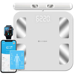 SILVERGEAR osebna tehtnica z ročnimi senzorji, aplikacijo in naprednim merjenjem telesne sestave