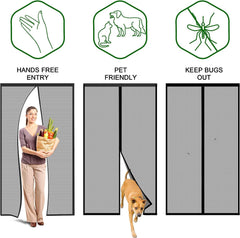 CINKEE magnetni komarnik za vrata – 100 × 210 cm