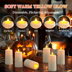 PCHERO polnilne LED sveče z daljinskim upravljalnikom - komplet 4 kosov