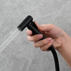 TECMOLOG črni bidet tuš set iz nerjavečega jekla