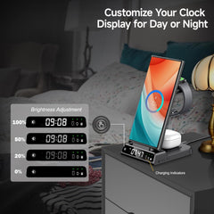 LEQUIVEN Indukcijska polnilna postaja 3-v-1 za Galaxy naprave