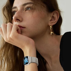 SONGSIER titanov milanski pašček za Apple Watch