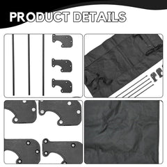 ROADTIME zložljiv vodoodporen nadstrešek za otroški voziček - 90 × 45 × 50 cm