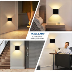 AUDOR 7W LED stenska svetilka z senzorjem gibanja in nastavljivim kotom svetlobe