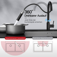 RAINSWORTH izvlečna pipa z dvema načinoma curka