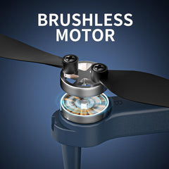 FAKJANK Dron z brezkrtačnim motorjem in dvojno kamero – 1080P HD posnetki, 5GHz FPV prenos in optično pozicioniranje