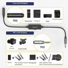 CUBILUX 30 cmkabel 3,5 mm Line Out–Mic In z regulatorjem