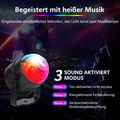 4x CATPOWER disco LED luč z daljincem