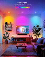 3x DUSKTEC 91mm RGB LED vgradna svetilka