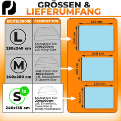 PACKDUDE vakuumska vreča za vzmetnico do 200 × 100 cm