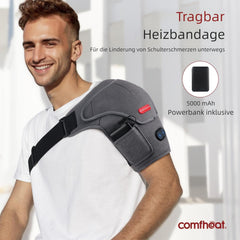 COMFHEAT Ogrevana Opora za Ramo z Vibracijsko Masažo