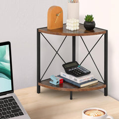 SAFONA lesena kotna kuhinjska polica z 2 nivojema