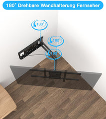 WHYFONE stenski nosilec za TV od 32 do 70" z dolgim 650 mm izvlečnim krakom
