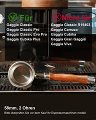 KOFIKOFI brez dna portafilter 58 mm za Gaggia kavni aparat