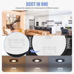 CLOKSH LED 6W zatemnljiv vgradni reflektor - set 6 kosov