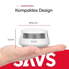 SAVS S10 samostojni detektor dima z 10-letno baterijo