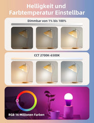 2x AIGOSTAR pametna LED žarnica RGB z daljincem