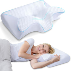 60x40cm HOMCA 2-v-1 ergonomski ortopedski vzglavnik iz spominske pene