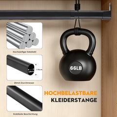POSKENA Raztegljiva garderobna palica za omaro 43–101cm