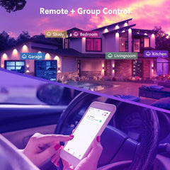 Večbarvna pametna WiFi LED žarnica z upravljanje preko aplikacije - set 2 kosov