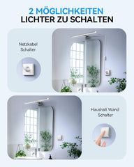 HOMMIE LED kopalniška zrcalna svetilka 40cm 10W 6000K IP44