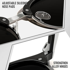 GQUEEN polarizirana pol-okvirna sončna očala z UV400 zaščito