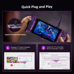 NEXIGO ročni kontroler za Nintendo Switch z vgrajenim stojalom in HDMI izhodom