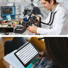 NZQXJXZ ročna 5x povečevalna lupa z LED z fleksibilnim vratnim držalom