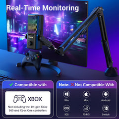 TONOR gaming mikrofon TCX3+ z RGB osvetlitvijo in boom roko