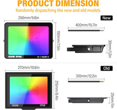 RIGIDON 100 W RGB LED reflektor z daljinskim upravljalnikom in 16 barvami svetlobe