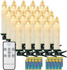 20x YUNSHENG LED sveče za božično drevo